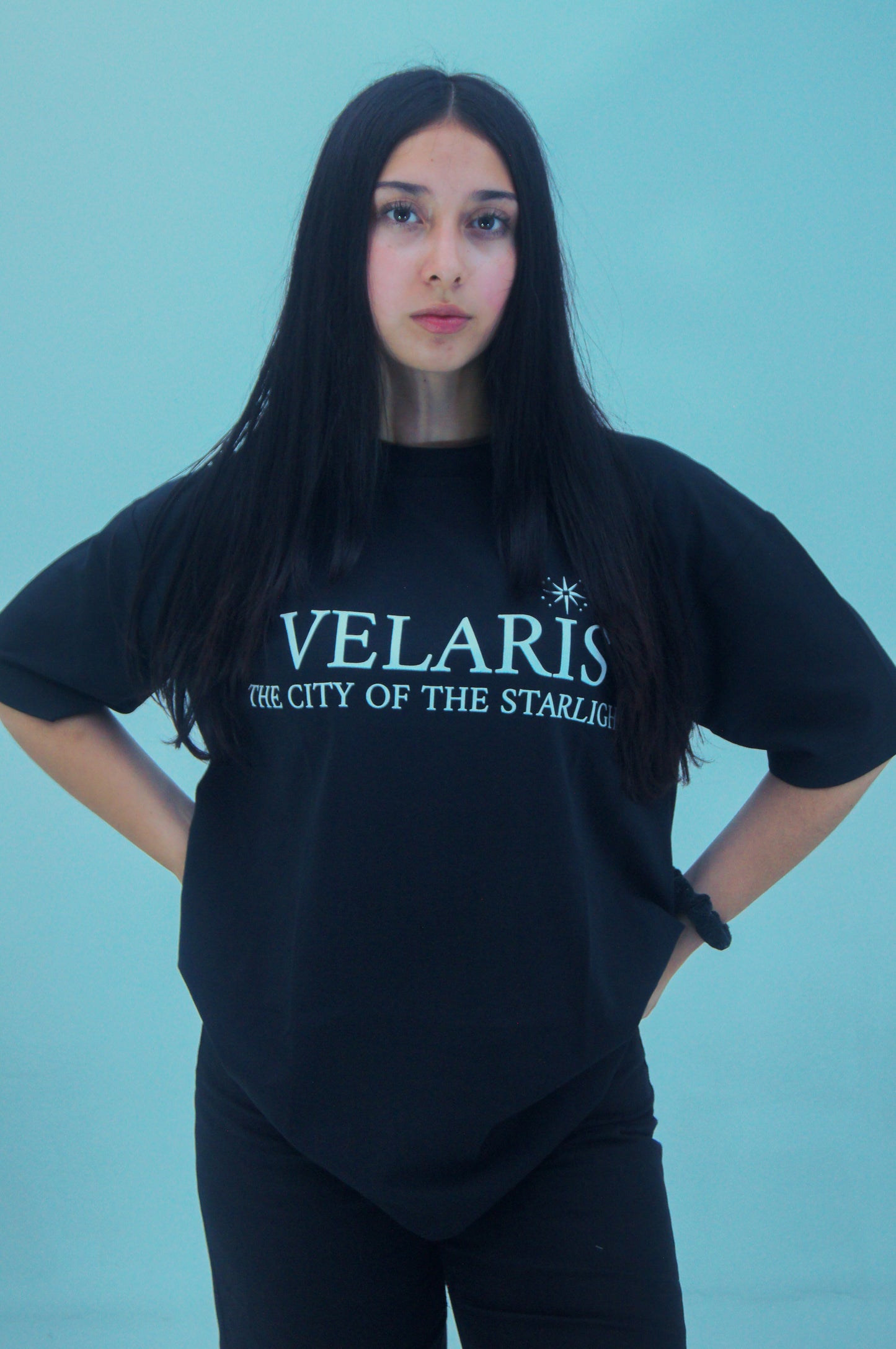 Camisa Oversize Negra-blanca