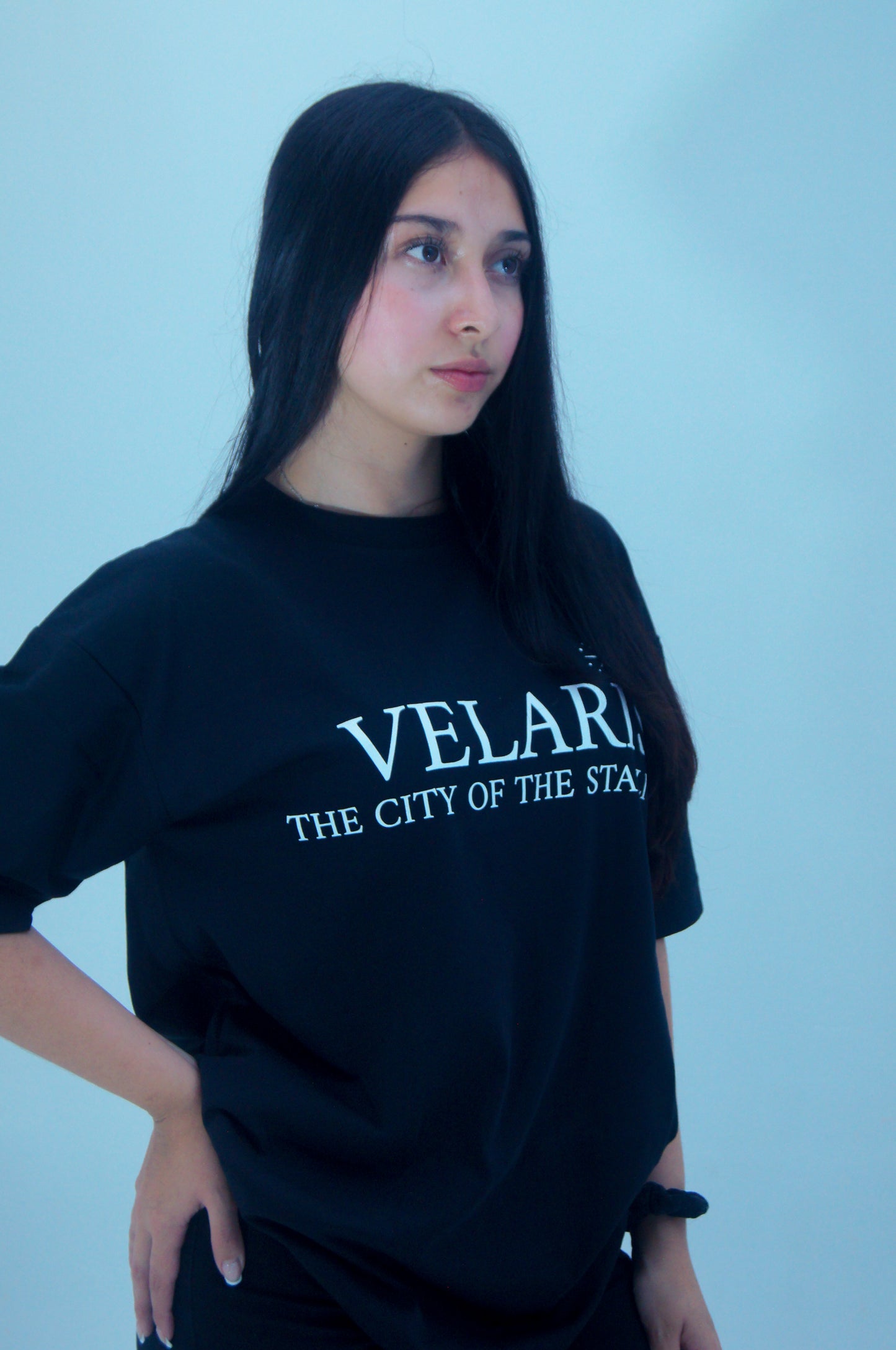 Camisa Oversize Negra-blanca